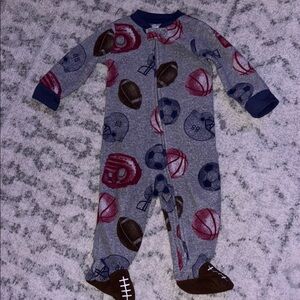 Carters Kids Sports-Themed One Piece Pajamas 9m